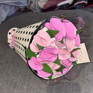Kate Spade Polka Dot Flower Bouquet Crossbody Bag